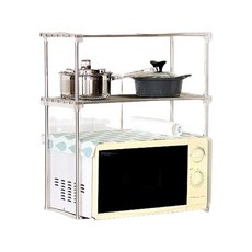 실용적인디자인 전자렌지선반 2단 wjp*274Wo, 화이트, 색상:화이트