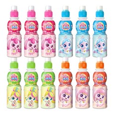 캐치티니핑 페트 음료수 4종 (딸기+밀크+사과+복숭아), 200ml, 12개