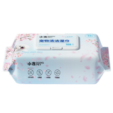 小DONG PET寵物清潔濕巾100抽，犬貓通用，溫和無刺激，植物纖維, 1個, 100個裝