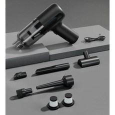 휴대용 자동차청소기 핸디 초강력 스몰 실내 차량청소기, 베이지 브러시리스 메탈 필터x2