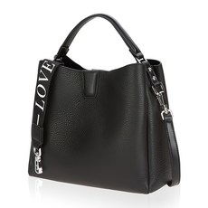 CCREANG 女款韓國產3層牛皮托特包 L8037, 黑色