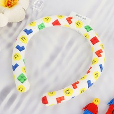 더운 여름 아이들의 목을 시원하고 빠르게 식혀주는 옥스포드 아이스머플러, 화이트