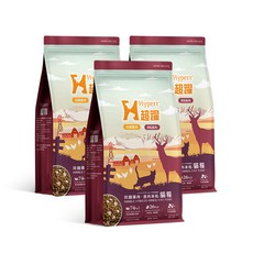 Hyperr超躍 MIX凍乾 貓咪 雞肉鹿肉 全齡貓, 2kg, 3個, 糧食