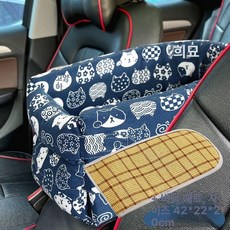 애견 탈부착 이동가방겸용 강아지 켄넬 콘솔박스, 1개, 블루캣작은바닥매트포함