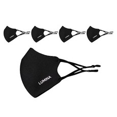 루미나마스크 5개입 귀끈 조절가능한 패션마스크, A타입03_(대형_L)_블랙5개입