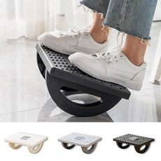 스윙 롤러 마사지 지압 풋스툴 스트레칭 보드 발판 발 받침대 단체 대량, 블랙