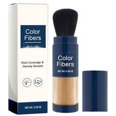 뿌리 터치업 슈퍼 사이즈 컬러 섬유 리필 세트 포함 숱이 많은 모발용 회색 및 성장 모발 파우더 커버 278555, Light Brown 8g, 1