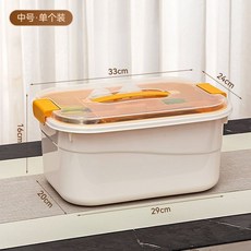 茶具收納箱 手提便攜防塵茶壺茶杯整理箱, 1個, 中号白色