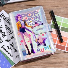 케이팝 데몬헌터스 일기장 반짝이는 일기장, 1개, 루미(실버)