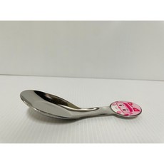 304不銹鋼湯匙 兒童湯匙 不銹鋼兒童餐具 可愛造型 寶寶學習湯匙, 1個, 安寶