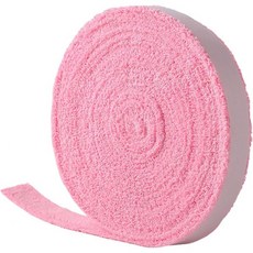 테니스 그립 테이프 땀 흡수 라켓 교체 배드민턴 타월 액세서리 미끄럼 방지 소프트 스포츠 롤 오버그립, Pink