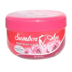 Sumber Ayu White Body Scrub 身體磨砂霜 250ml, 1個, 玫瑰