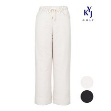 [백화점] 김영주 골프 겨울 일자핏 패디드팬츠 9부 밴딩 여성 세미와이드 패딩바지 DPWLPT43 347128