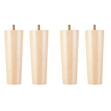 숲인더시티 원목 가구다리 나무 타이블다리, 4개, 20cm