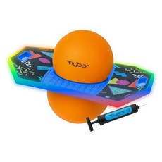 Flybar 용 포고 볼 점프 트릭 바운스 보드 펌프 및 강한 그립 데크 포함, 레트로 로켓