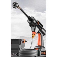 세차에어건 무선 파워 에어건 차량청소기 먼지청소, 상세페이지 참고, 7500MAh 배터리1+ 10m 호스 세트