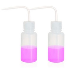 새로 출시된 두꺼운 벽 250ml 스퀴즈 병 세트 2개 - 정밀 액체 디스펜서 및 문신 청소를 위한 실험실 등급의 내구성 있는 세척 병, 2pcs of Vol.250ml