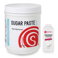 Generic SugaRING 링 반지 NYC 왁싱 슈거 페이스트 스타터 키트 건조 파우더 포함 0.6kg(1.3파운드) (2팩) 옐로우 186443, Generic SugaRING 링 반지 NYC 왁싱 슈