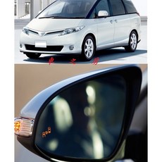 車之房 TOYOTA PREVIA ALPHARD 盲點偵測系統 專用鏡片款 免鑽孔替換後視鏡, 1個
