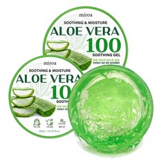 미로아 알로에베라100 수딩젤 페이스앤바디 보습젤 진정젤, 3개, 300g