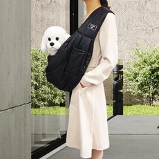 강아지 고양이 이동장 패딩 스트랩 토트백 애완동물 숄더백 동물 휴가용, 1개, 3. Black