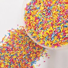 레인보우 믹스 스프링클 40g 빼빼로 쿠키 장식 케이크 데코 베이킹 데코용, 1개