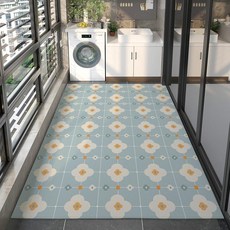 에스이스타 베란다매트 아파트베란다매트 베란다, 플로럴 패턴 매트 6