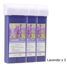 컴팩트 가정용 왁스 워머기 핫 롤온 왁스 키트 히터 포함 - 남녀공용 제모 카트리지 바디 페이스용 크림 워머 세트, 13)072-LavenderX3