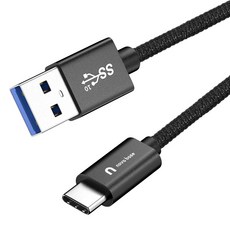 속도빠른 아이폰 카플레이 C타입 케이블 USB3.2 10Gbps, 1개, 블랙, 200cm
