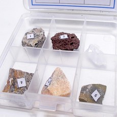 화강암 현무암 대리석 석회암 암석표본 중학교 진열 화산, 1개