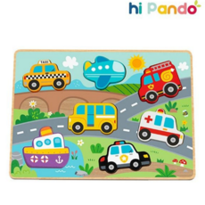 입체 퍼즐 목재 비행기 어린이 어린이 입체 퍼즐 유아 아동 교통기관 경찰차 배퍼즐 구급차 자동차 소방차