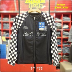 인디고키즈 "2025년 SS신상+빠른배송" 생존수영 수업에도 실내 수영장에서도 여름 휴가철에도! 사계절 누구나 입기 좋은 체크배색 래쉬가드 집업상의 IKAR25F01_쇼핑점