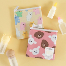 데일리라이크 젤리 베어 실리콘 약병 3P 세트, 1개, 데일리 보냉 약파우치 - 02 Bichon