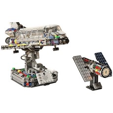 拼果 佳奇太空地球儀 科學透明旋轉還原益智積木 兒童禮物擺件, 破曉航天飛機, 1個