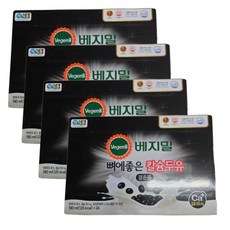 베지밀 검은콩 고칼슘 두유 대용량 식물성 단백질 영양 간식 세트, 190ml, 64개