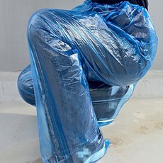최고픽 일회용비닐바지 우비바지, 투명