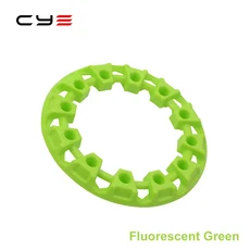 ATV 사륜 지형 차량 타이어 플라스틱 보호 커버 쿼드 바이크 부품 액세서리 6 인치 휠 장식, [07] fluorescent green