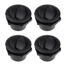 4PCS RV 에어컨 디플렉터 아울렛 자동차 RV 보트 용 에어 벤트 배기 그릴 요트, 검은색