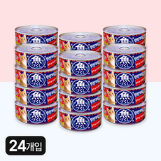 이나바 고양이 생선가득캔, 혼합맛(참치/가다랑어), 60g, 24개