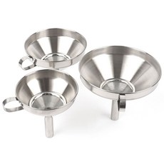 깔때기 스텐깔대기 소분 오일 거름망, 1호, 1개