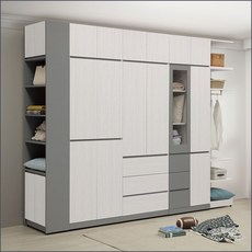 10尺組合高衣櫥(衣櫥 被櫃) 二件組 收納衣櫃 衣櫃 衣架【163B4001】