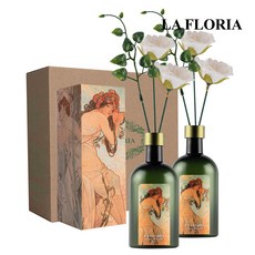 라플로리아 꽃 디퓨저, 2개, 500ml, S3제주동백향/A2들장미(소)L12/화이트