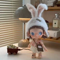 지가 지거 Zsiga 액션 피규어 인형 지거옷 액세서리 세트 인형제외, 아기 없어  아기 아니야  아기 없어, 래빗 귀 머리 커버 + 투피스 세트 + 가방