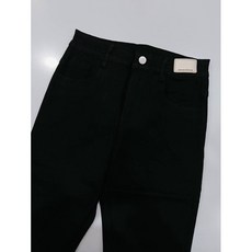 剪裁設計黑褲 下擺不修邊設計 適合搭配小白鞋, 黑,XL