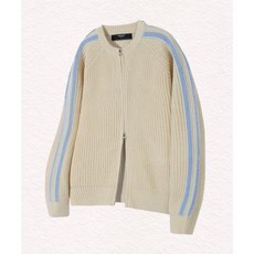 트릴리온 TRILLION 워셔블 헤어리 브러쉬 트랙 집업 니트 IVORY TRSKN23IV 319951