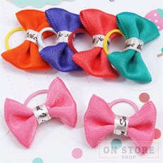 [ON디자인] 리본 색상임의 펫고무줄