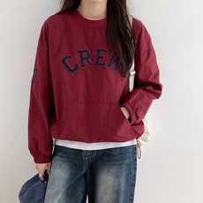 [#자체제작]여성 캐주얼 오버 아노락 티셔츠 빅사이즈 오버핏 캠핑룩