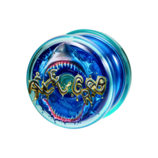 Happy Bit Hyper YoYo Accel 塑膠蝶翼側軸溜溜球 入門首選 輕鬆掌握花式技巧, 藍色, 1個