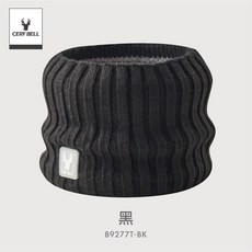 體溫魔術師丨MIT台灣製 石墨烯瞬熱保暖圍脖 雙層防風膠標設計, 黑, 1個