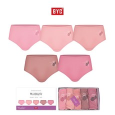 BYC 나보아 부인용 순면 여삼각팬티 5매입 9109